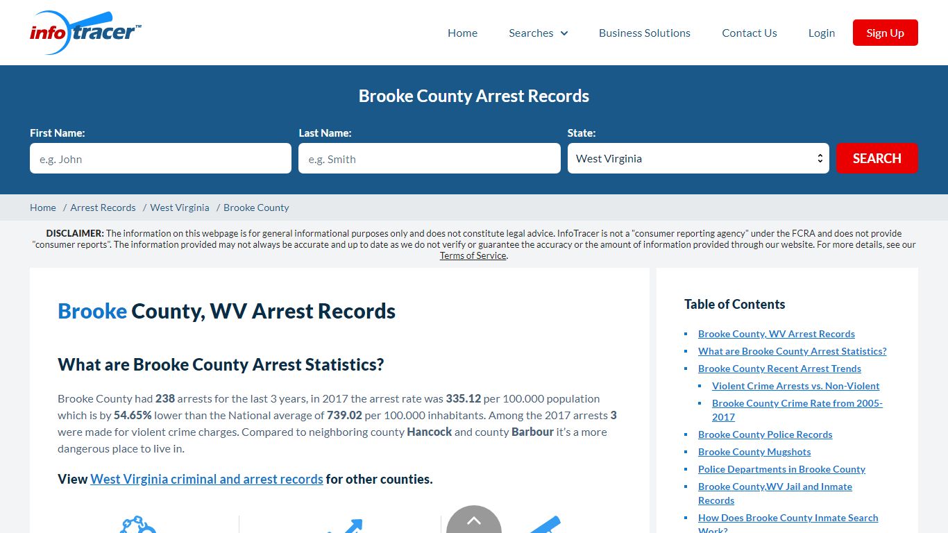 Brooke County, WV Arrests, Mugshots & Jail Records - InfoTracer